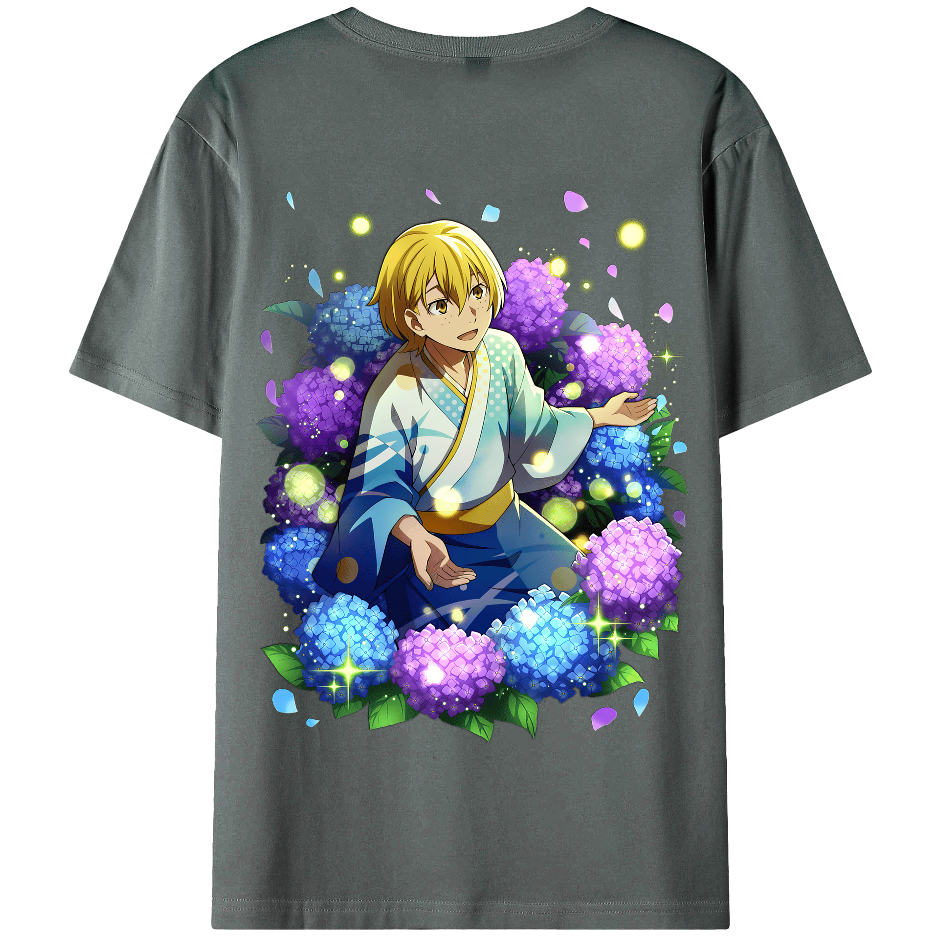 （画像用） 文豪ストレイドッグス Bungo Stray Dogs 綿100％半袖Tシャツ（背面プリント）